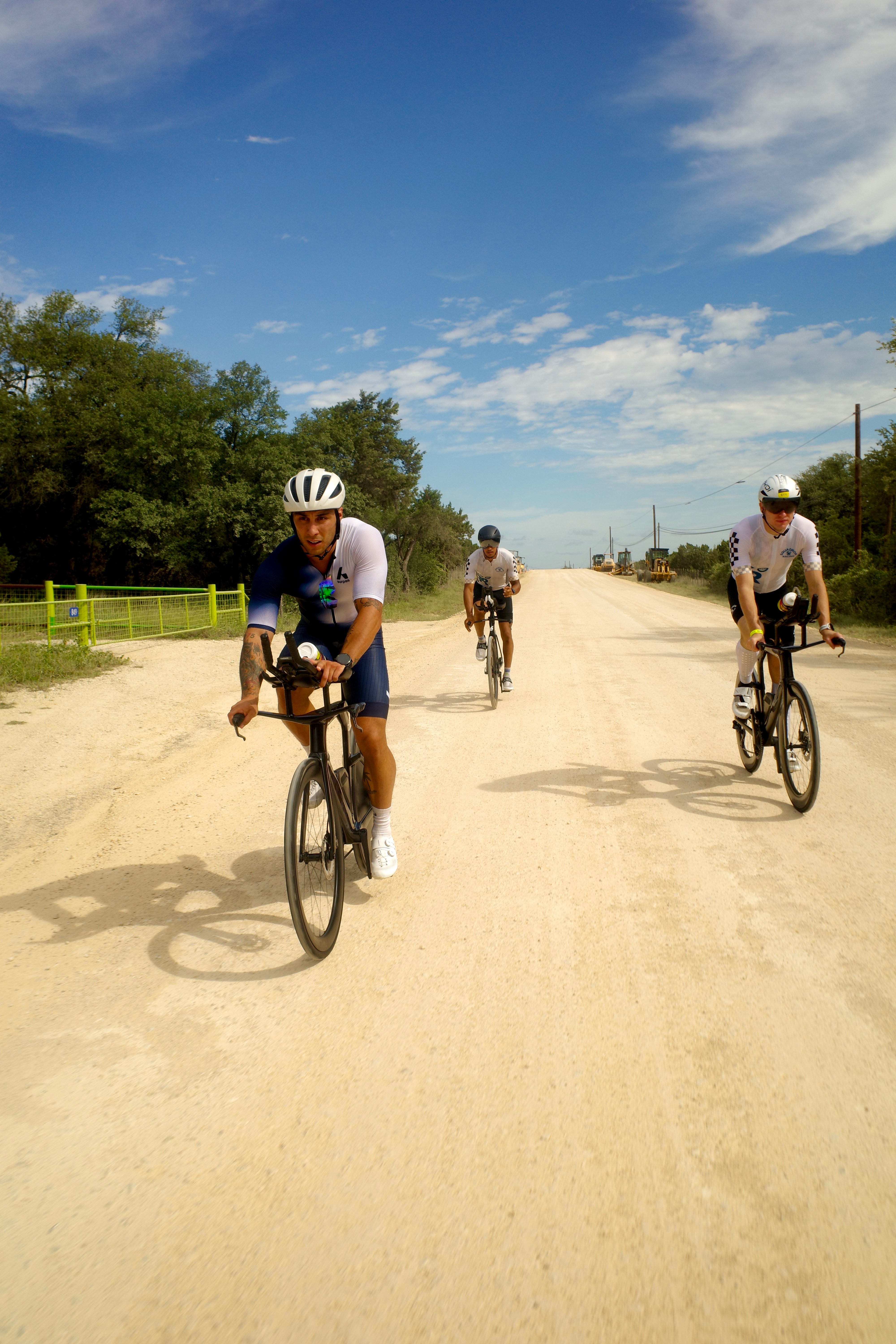 Squadron Racing athletes on a summer group ride. 