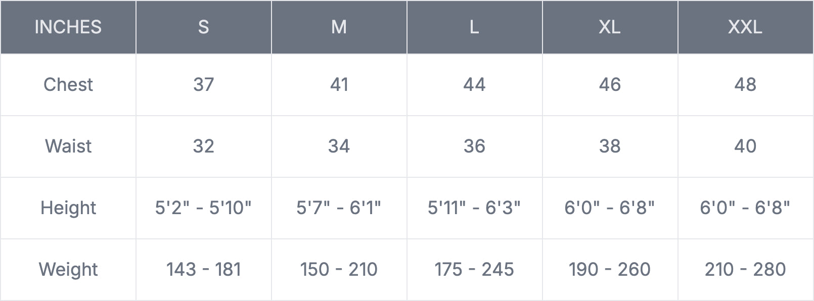 Size Chart Image